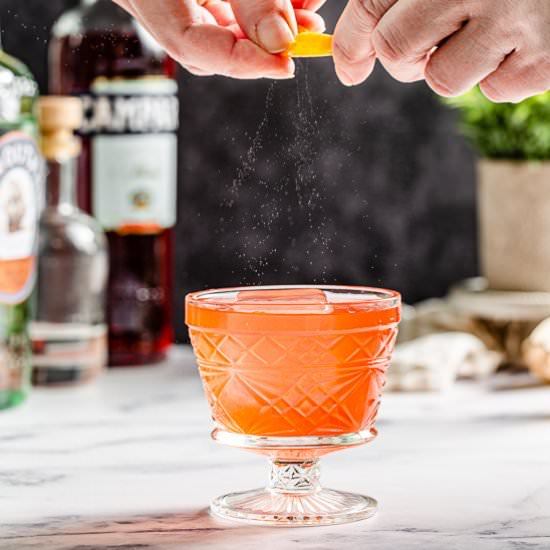 Gin Campari Sour Cocktail - Recipe photo by charmingcocktails