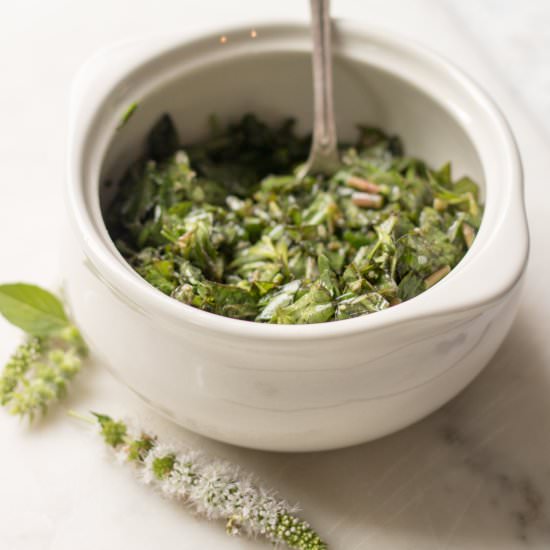Purslane Herb Salad - Recipe photo by LifesLittleSweets