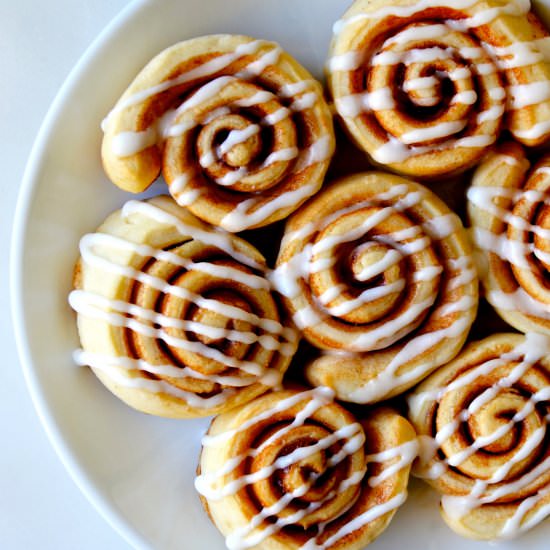 Pizza Dough Cinnamon Rolls - Recipe photo by justataste