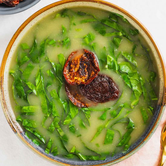 Portuguese Caldo Verde - Recipe photo by tastythriftytimely