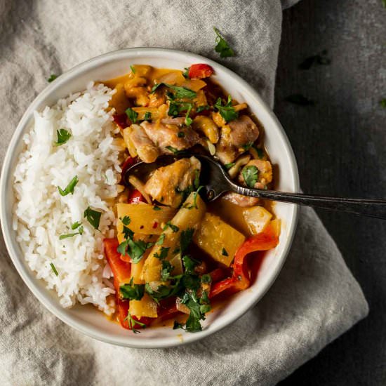 Pineapple Chicken Curry - Recipe photo by Went Here 8 This
