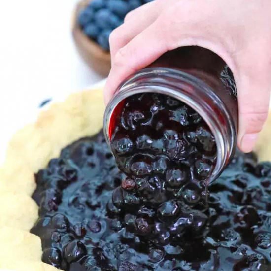 Blueberry Pie Filling - Recipe photo by peasandpeonies