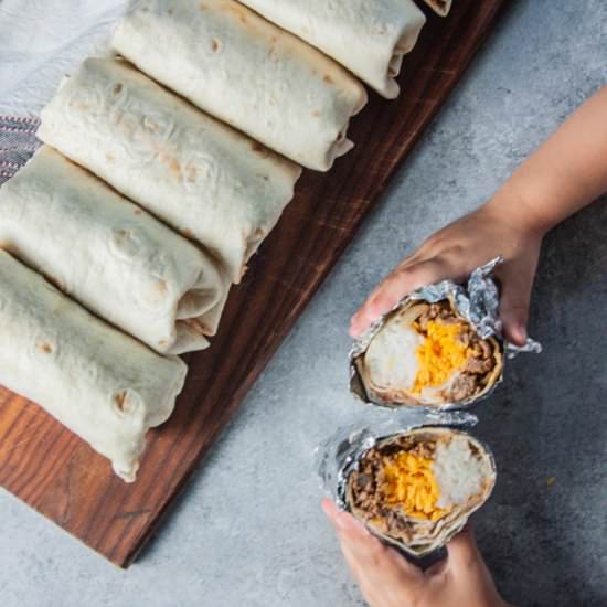 Beef Burritos with Zucchini - Recipe photo by Sweetphi