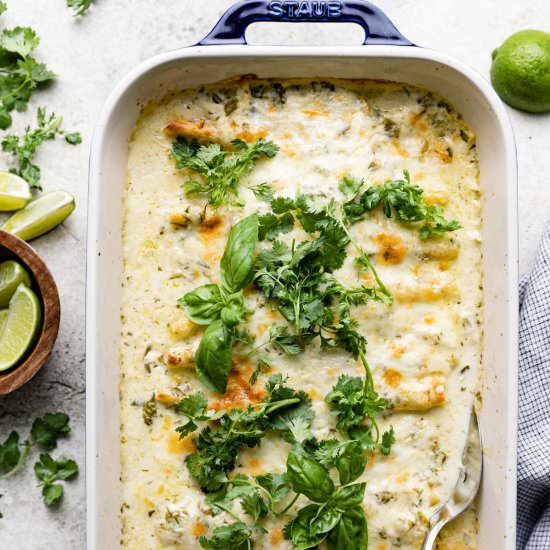 Green Chile Beef Enchiladas - Recipe photo by bites.with.bri_