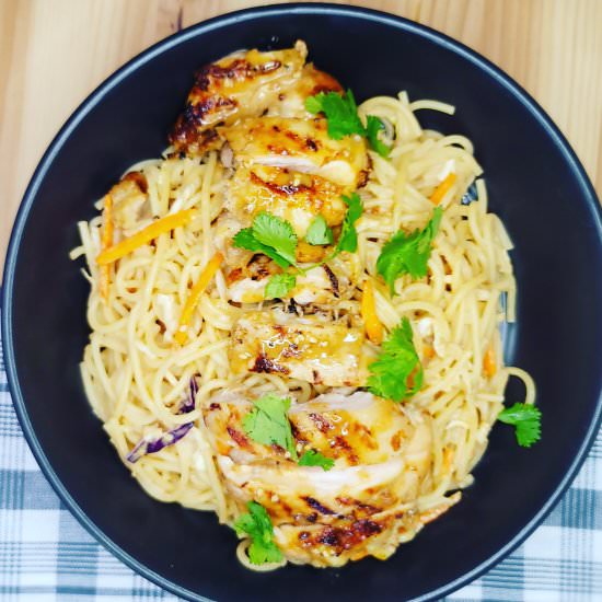 Chicken Peanut Noodles - Recipe photo by Estelle Forrest