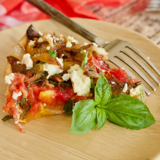 Heirloom Tomato Pie - Recipe photo by thefreshcooky