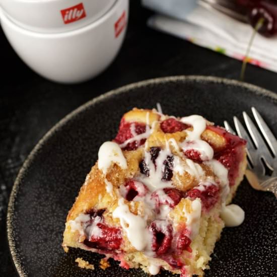 Cherry Coffee Cake - Recipe photo by Barbara Curry