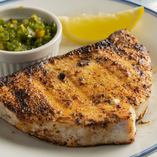 Blackened Swordfish - Recipe photo by debsdailydish
