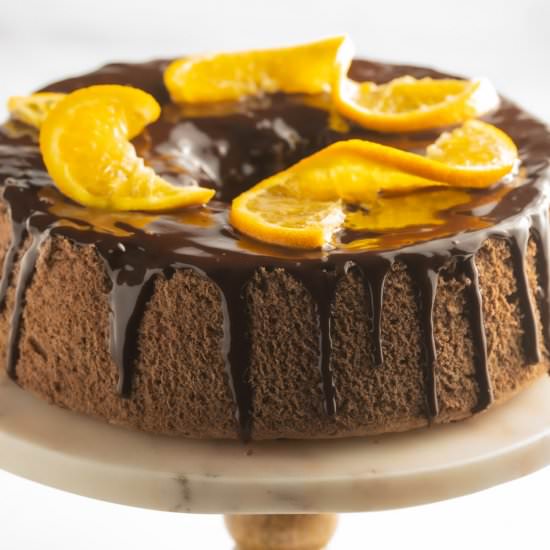 Keto Chocolate Angel Food Cake - Recipe photo by debsdailydish