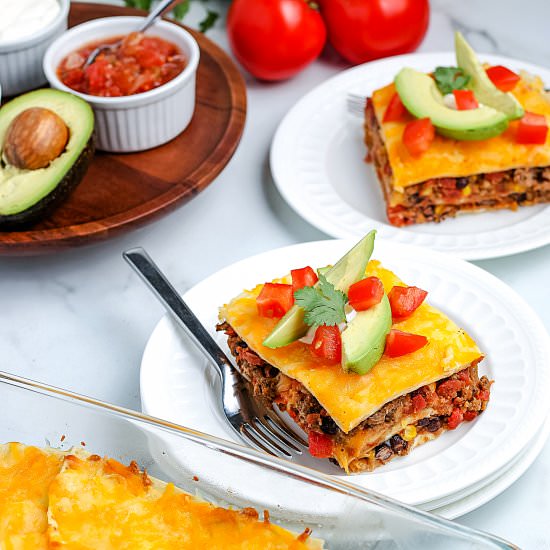 Mexican Lasagna - Recipe photo by EasyBudgetRecipes
