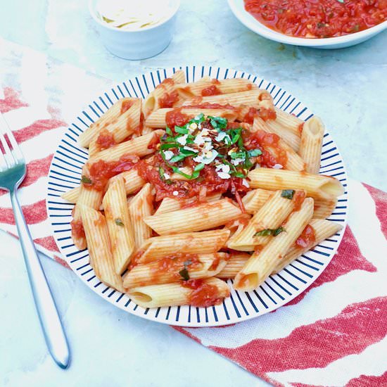 Fresh Tomato Basil Sauce - Recipe photo by anothertablespoon