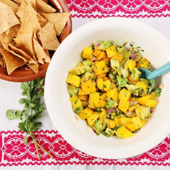 Chunky Mango Salsa - Recipe photo by MexicanFoodJournal
