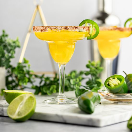 Mango Jalapeño Margarita - Recipe photo by The Littlest Crumb