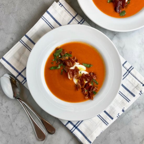 Salmorejo - Recipe photo by thebrookcook.wordpress.com