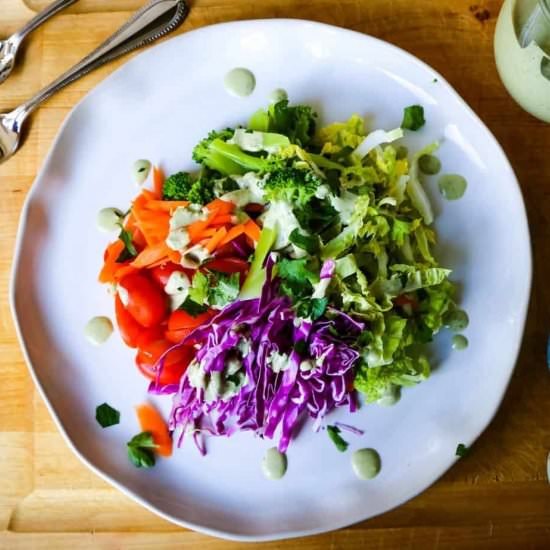 Satisfying Rainbow Salad - Recipe photo by Eatingworksnj