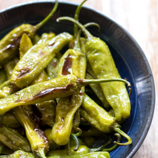 Roasted Shishito Peppers - Recipe photo by LifesLittleSweets