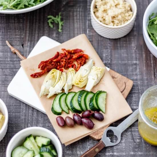 Mediterranean Quinoa Salad - Recipe photo by Alifedelicious