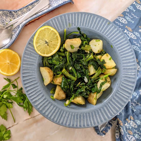 Swiss Chard & Potato Salad - Recipe photo by mamazilla