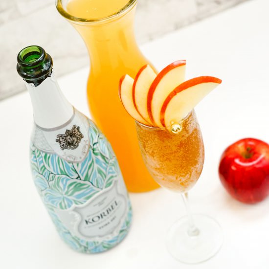 Apple Cider Mimosa - Recipe photo by Everything Pretty