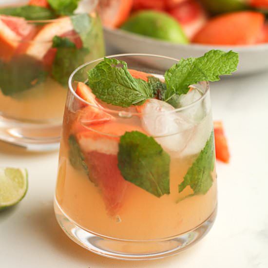 Grapefruit Mojitos - Recipe photo by suebeehomemaker