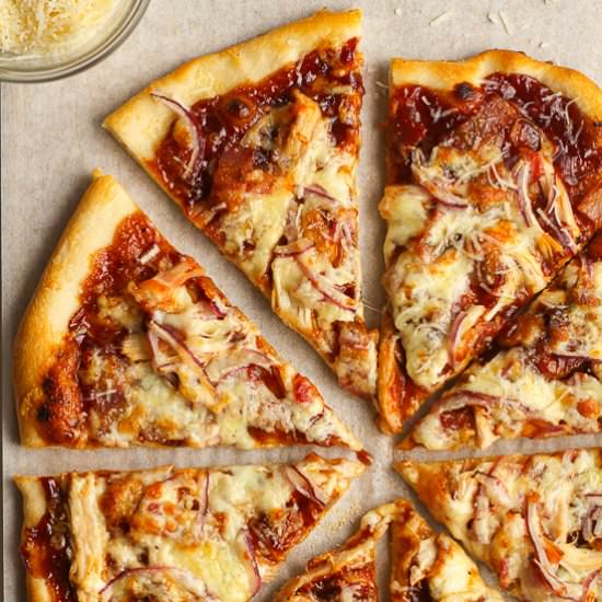 BBQ Chicken Bacon Pizza - Recipe photo by suebeehomemaker