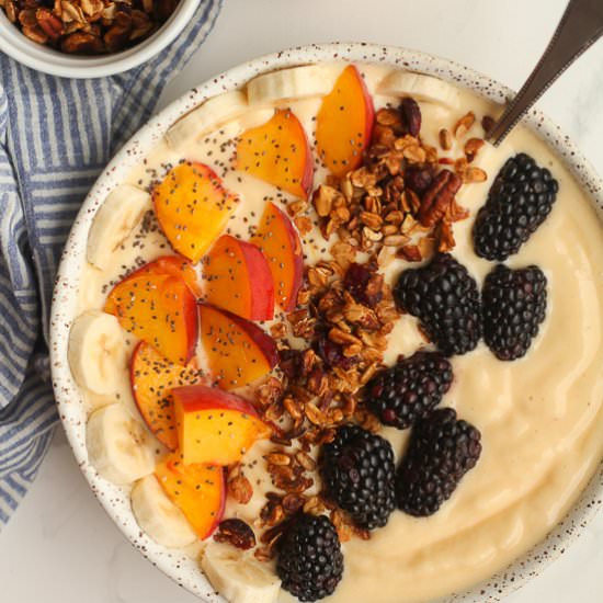 Peach Smoothie Bowls - Recipe photo by suebeehomemaker