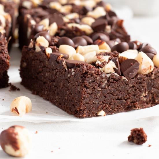 Fudgy Hazelnut Brownies - Recipe photo by sweeterwithdates
