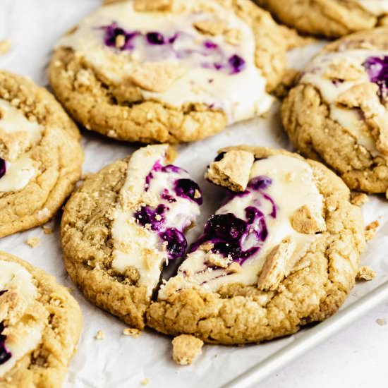 Blueberry Cheesecake Cookies - Recipe photo by FlouringKitchen
