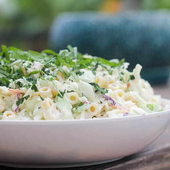 Coleslaw Pasta Salad - Recipe photo by EricasRecipes