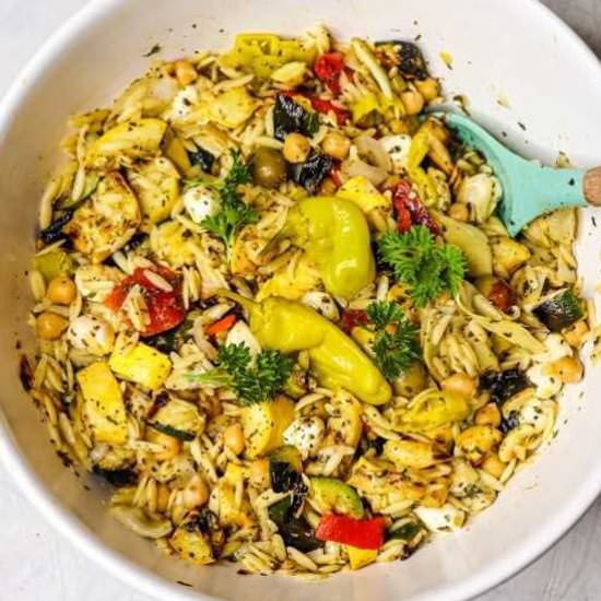 Grilled Veggie Antipasta Salad - Recipe photo by Alishan