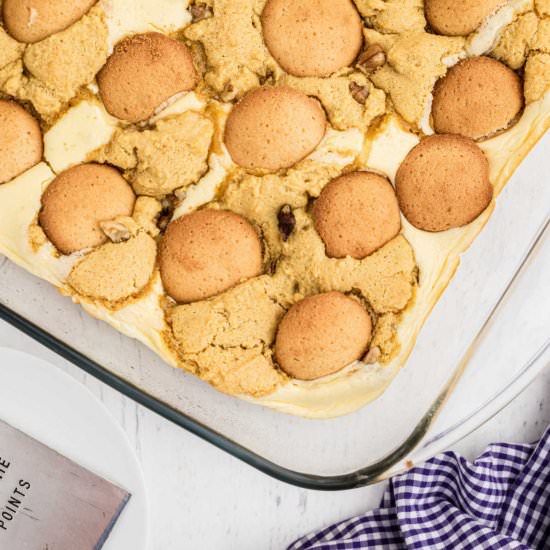 Banana Pudding Brownies - Recipe photo by thecaglediaries