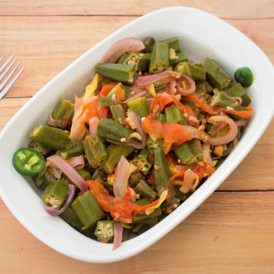 Ethiopian Okra & Squash - Recipe photo by Earthlysuperfood
