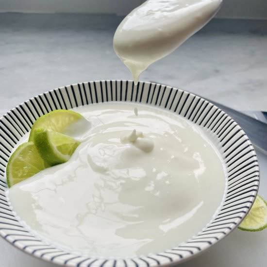 Garlic Lime Crema - Recipe photo by onthebias