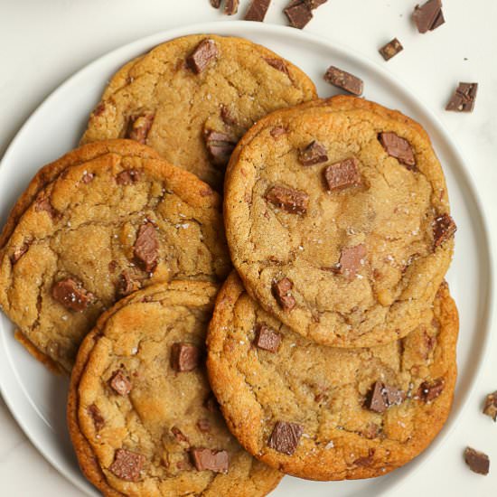 Brown Butter Toffee Cookies - Recipe photo by suebeehomemaker