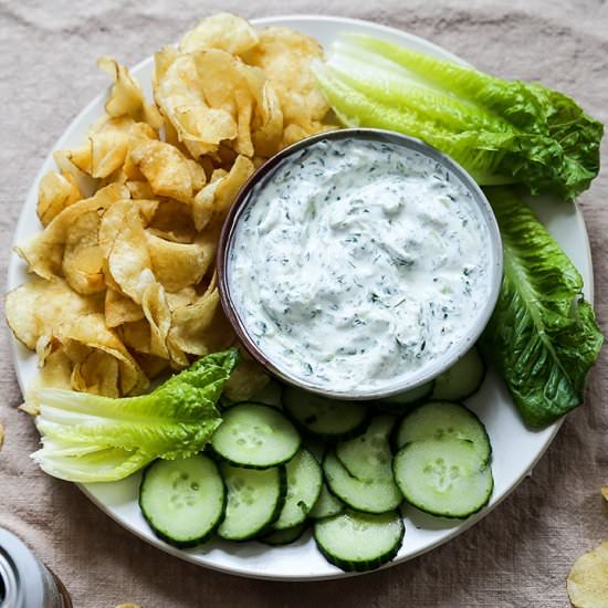 Garden Fresh Herb Yogurt Dip - Recipe photo by FloatingKitchen