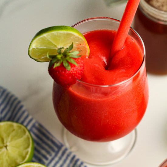 Strawberry Daiquiri Mocktails - Recipe photo by suebeehomemaker