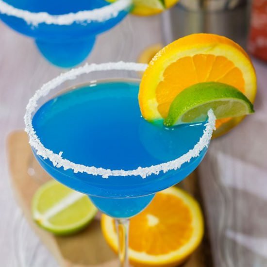 Blue Margarita - Recipe photo by spicedblog