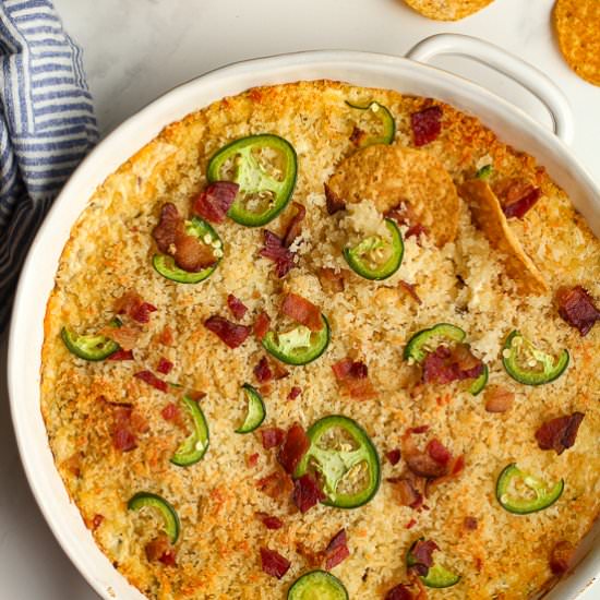 Jalapeño Popper Dip with Bacon - Recipe photo by suebeehomemaker
