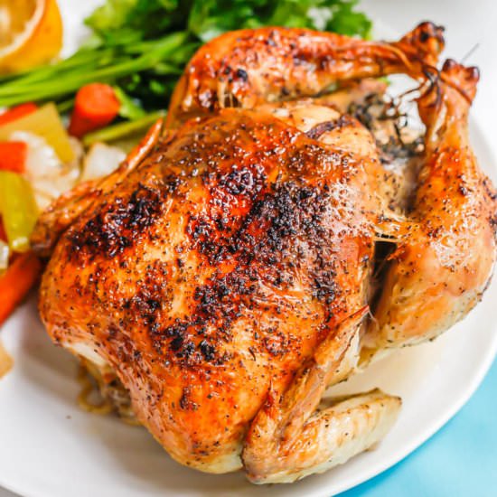 Easy Whole Roasted Chicken - Recipe photo by Family Food on the Table