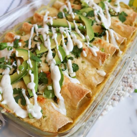 chicken enchiladas with white sauce - Recipe photo by StaceyLives