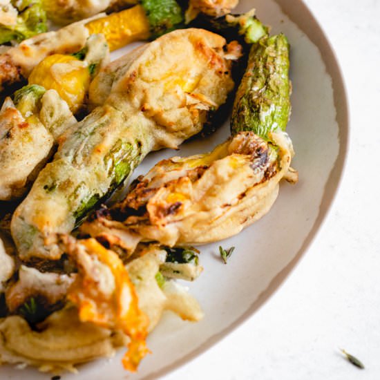 Tempura Zucchini Blossoms - Recipe photo by healmedelicious