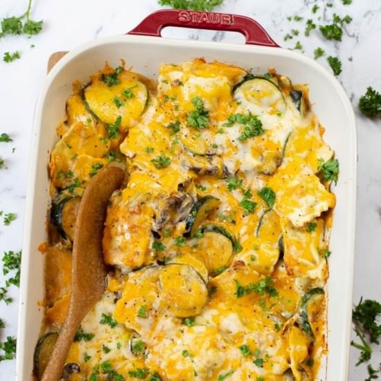 Baked Ravioli Alfredo - Recipe photo by shesnotcookin