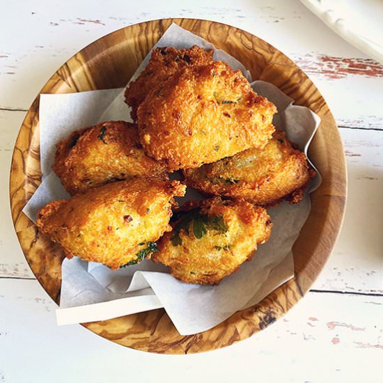 Malanga Fritters Are Super Crunchy - Recipe photo by Bean Train