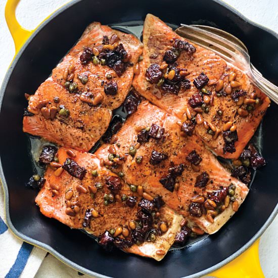 Brown Butter Salmon - Recipe photo by The Greek Foodie