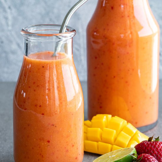 Strawberry Mango Agua Fresca - Recipe photo by Aredspatula