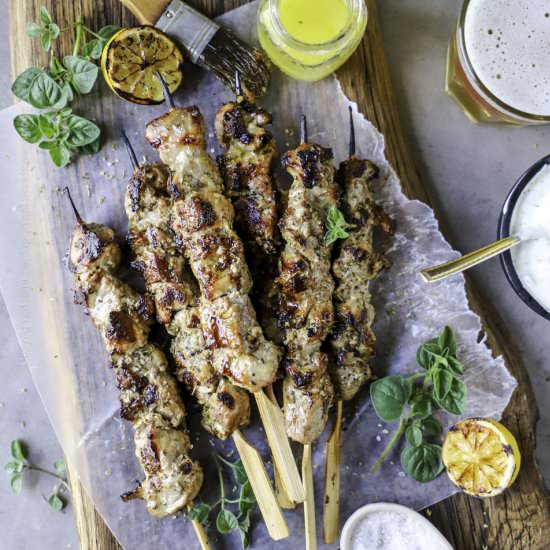 Pork Souvlaki Skewers - Recipe photo by Craft Beering