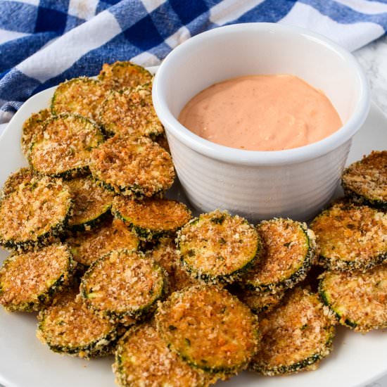 Baked Zucchini Chips - Recipe photo by freshapron