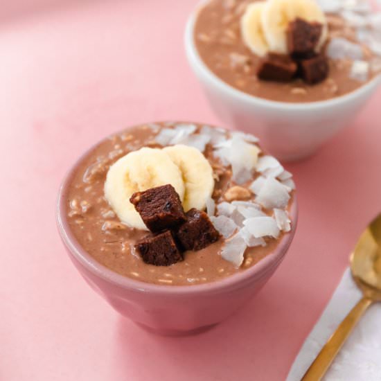 Chunky Monkey Overnight Oats - Recipe photo by oatmalk