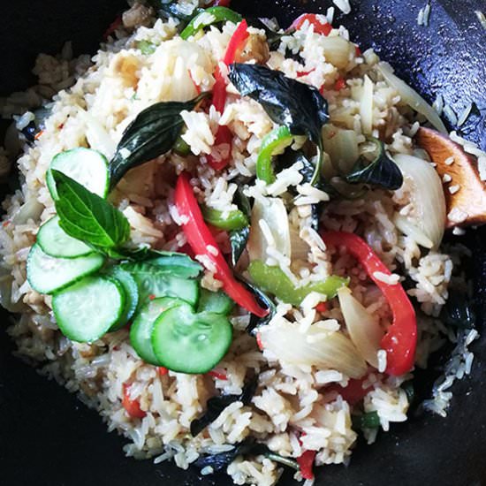 Thai Basil Fried Rice - Recipe photo by The Inspirational Nook