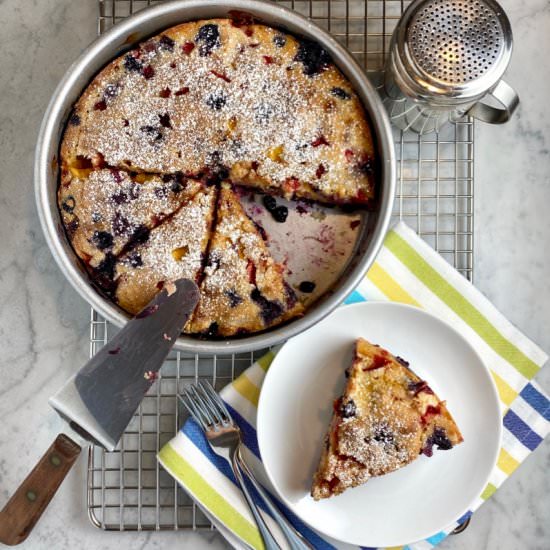 Summer Fruit Buckle - Recipe photo by thebrookcook.wordpress.com